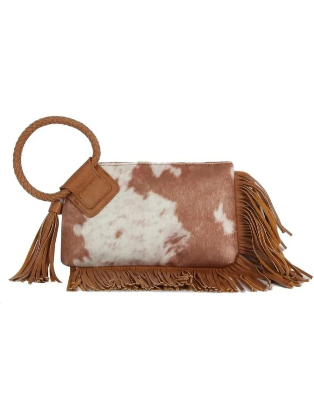 Women's Cow Brown Leather Formal Purse Wristlet Wallet Casual Evening Handbag